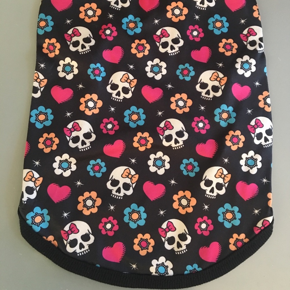 Halloween skull dog shirt